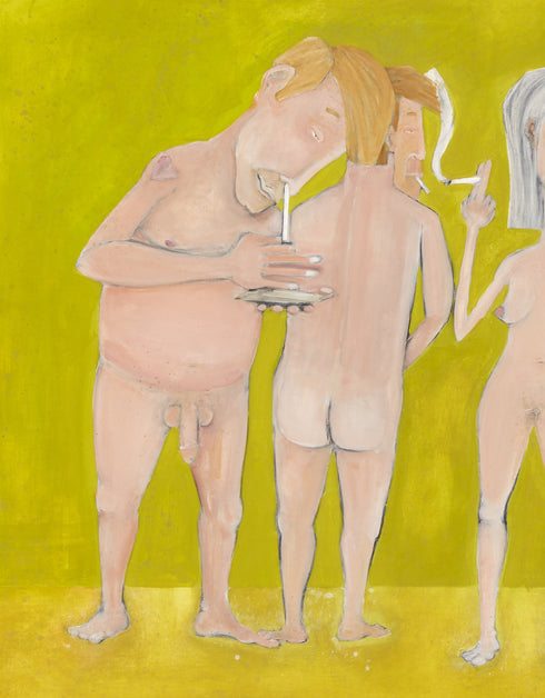 Naked People Doing Drugs | Framed Giclee Print on Canvas